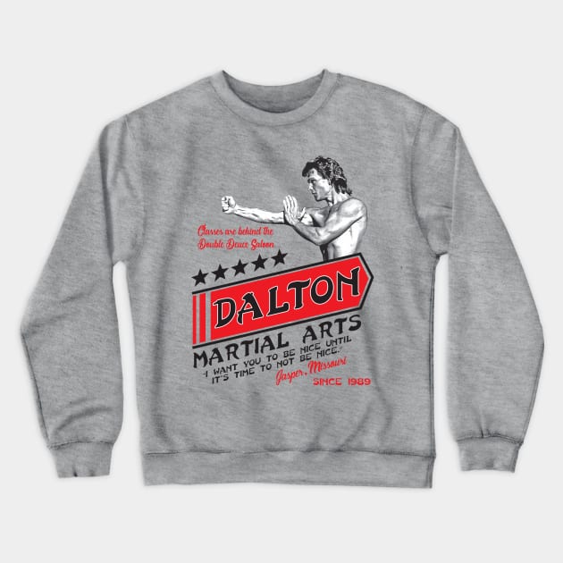 Dalton Martial Arts Crewneck Sweatshirt by Alema Art